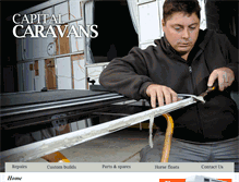 Tablet Screenshot of capitalcaravans.com.au